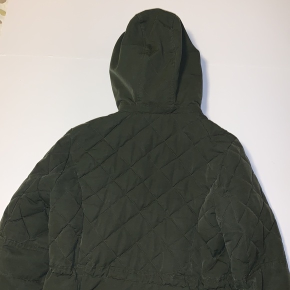 Lucky Brand Green Winter Parka with Removable Hood - Women’s Size Large - Picture 3 of 11